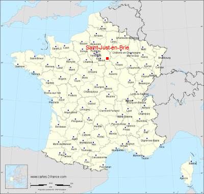 Carte de Saint-Just-en-Brie