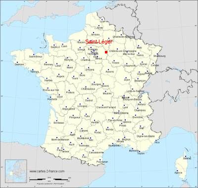 Carte de Saint-Léger