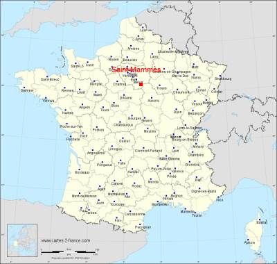 Carte de Saint-Mammès