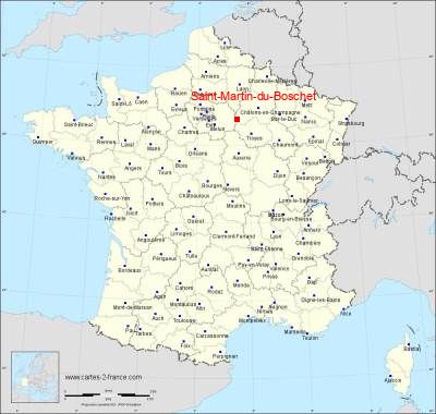 Carte de Saint-Martin-du-Boschet