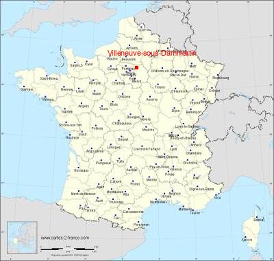 Carte de Villeneuve-sous-Dammartin