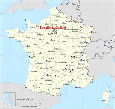 Carte de Boinville-le-Gaillard
