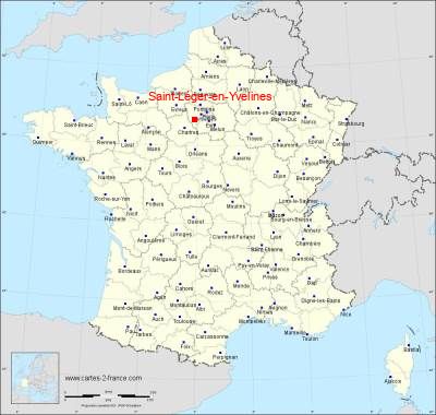 Carte de Saint-Léger-en-Yvelines