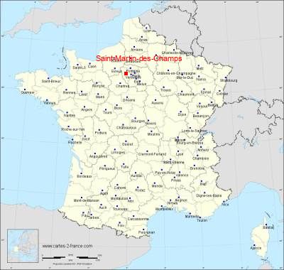 Carte de Saint-Martin-des-Champs