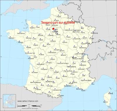 Carte de Tessancourt-sur-Aubette