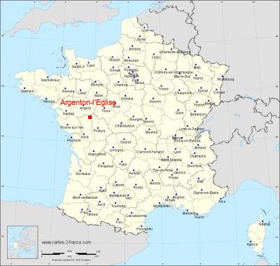 Carte de Argenton-l'Eglise