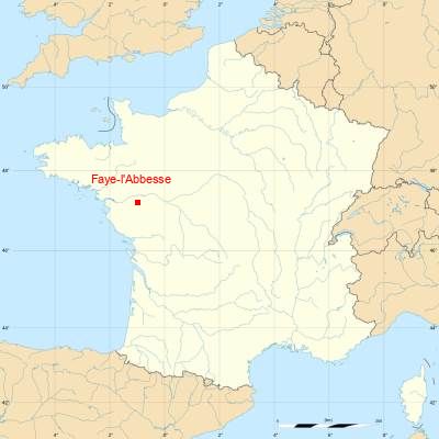 Fond de carte avec Faye-l'Abbesse