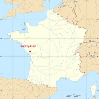 Fond de carte avec Granzay-Gript
