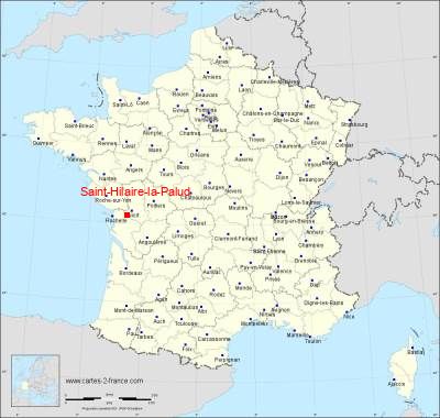 Carte de Saint-Hilaire-la-Palud