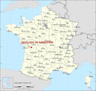 Carte de Saint-Léger-de-la-Martinière