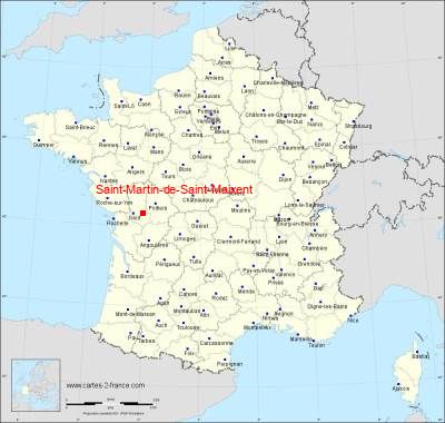 Carte de Saint-Martin-de-Saint-Maixent