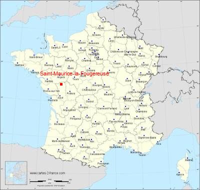 Carte de Saint-Maurice-la-Fougereuse