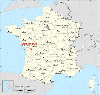 Carte de Saint-Médard