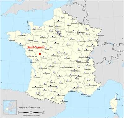 Carte de Saint-Varent