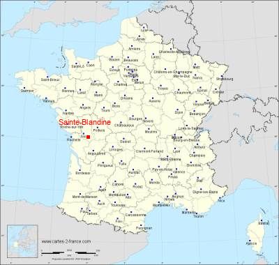 Carte de Sainte-Blandine