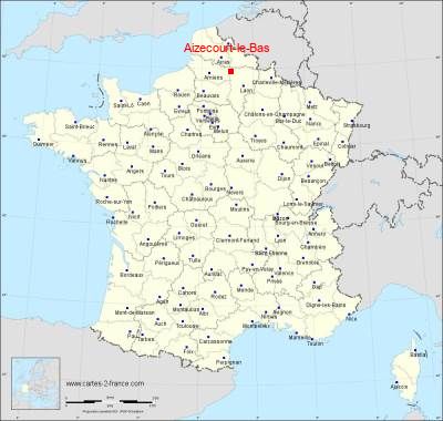 Carte de Aizecourt-le-Bas