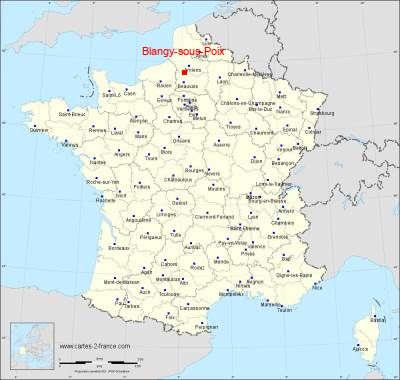 Carte de Blangy-sous-Poix