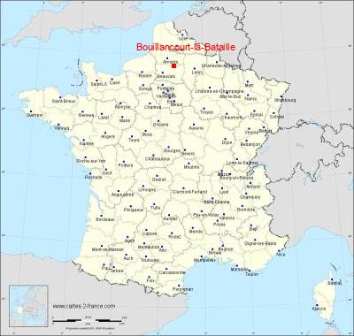 Carte de Bouillancourt-la-Bataille