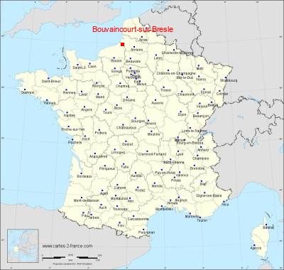 Carte de Bouvaincourt-sur-Bresle