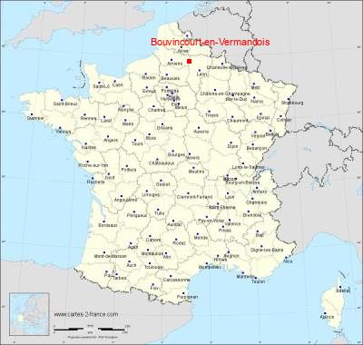 Carte de Bouvincourt-en-Vermandois