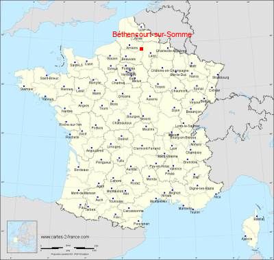 Carte de Béthencourt-sur-Somme