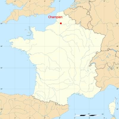 Fond de carte avec Champien