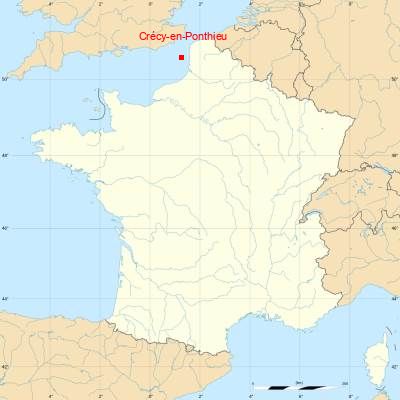 Fond de carte avec Crécy-en-Ponthieu