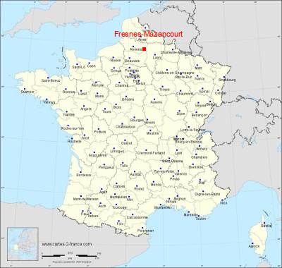 Carte de Fresnes-Mazancourt