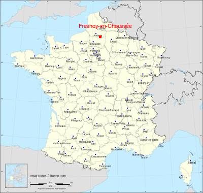 Carte de Fresnoy-en-Chaussée