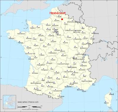 Carte de Hesbécourt