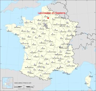Carte de Laboissière-en-Santerre