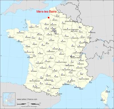 Carte de Mers-les-Bains