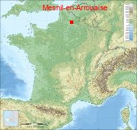 localisation mairie de Mesnil-en-Arrouaise