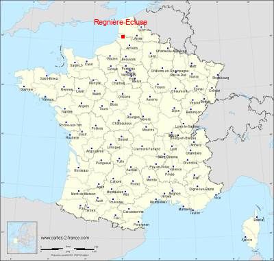 Carte de Regnière-Ecluse