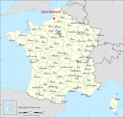 Carte de Saint-Blimont