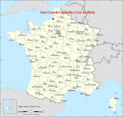 Carte de Saint-Quentin-la-Motte-Croix-au-Bailly