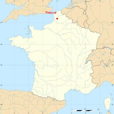 Fond de carte avec Thiepval