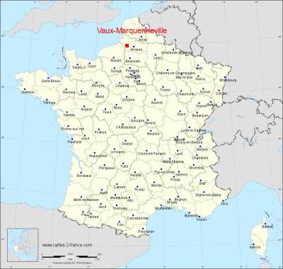 Carte de Vaux-Marquenneville