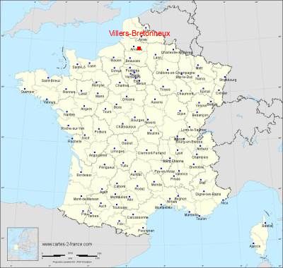 Carte de Villers-Bretonneux