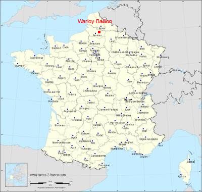 Carte de Warloy-Baillon