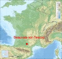 localisation mairie de Beauvais-sur-Tescou
