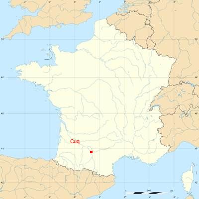 Fond de carte avec Cuq