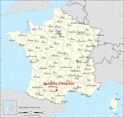 Carte de Guitalens-L'Albarède