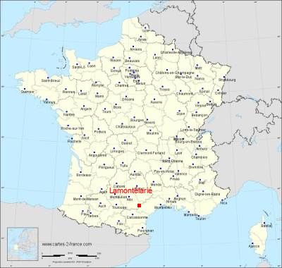 Carte de Lamontélarié