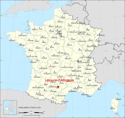 Carte de Lescure-d'Albigeois