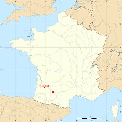 Fond de carte avec Lugan