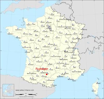 Carte de Puybegon