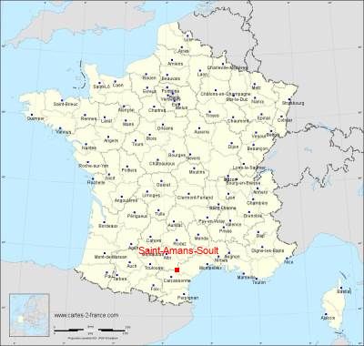 Carte de Saint-Amans-Soult