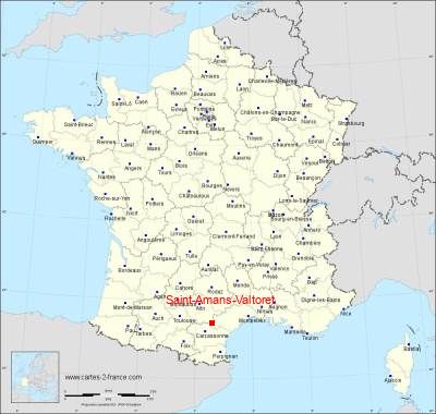 Carte de Saint-Amans-Valtoret