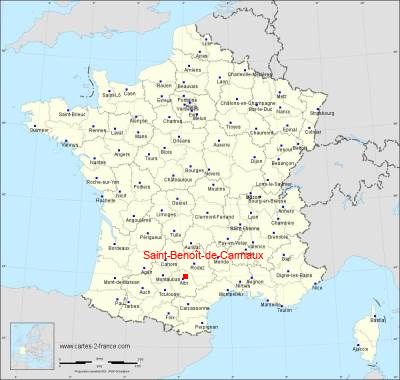 Carte de Saint-Benoît-de-Carmaux